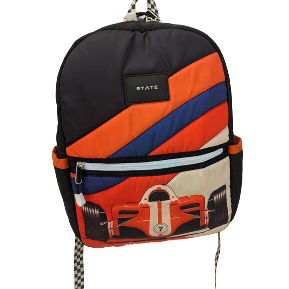 Vintage - Kane Kids Race Car Travel Backpack by State Bags - Picture 1 of 13